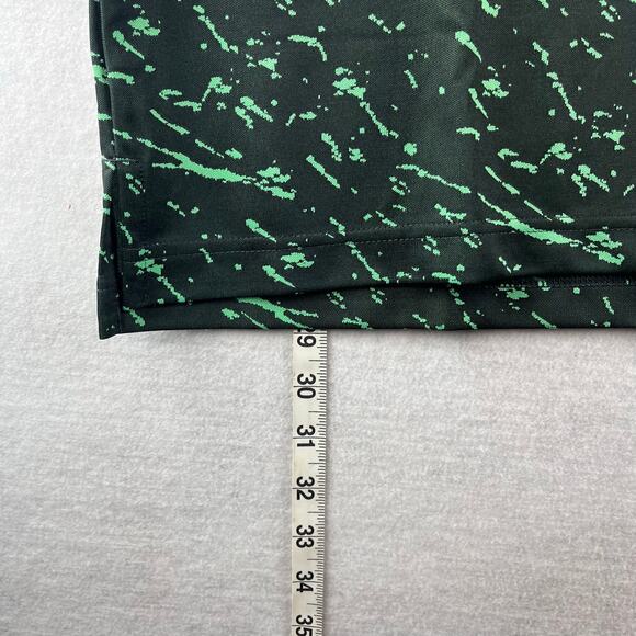 Adidas Mens M Polo Collared Shirt Sport PrimeBlue UPF 50 MSRP $75 Green Splatter - Picture 4 of 11